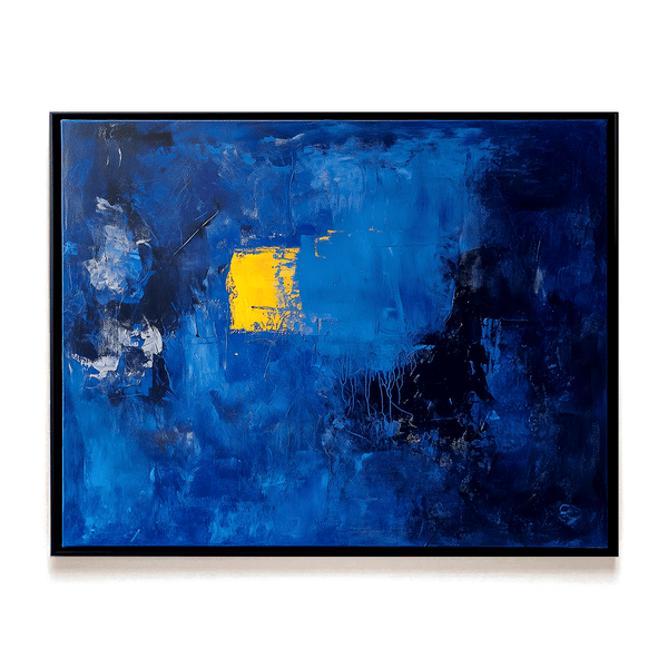 Midnight Glow – Blue Abstract Painting #82 Painting artwepaint 