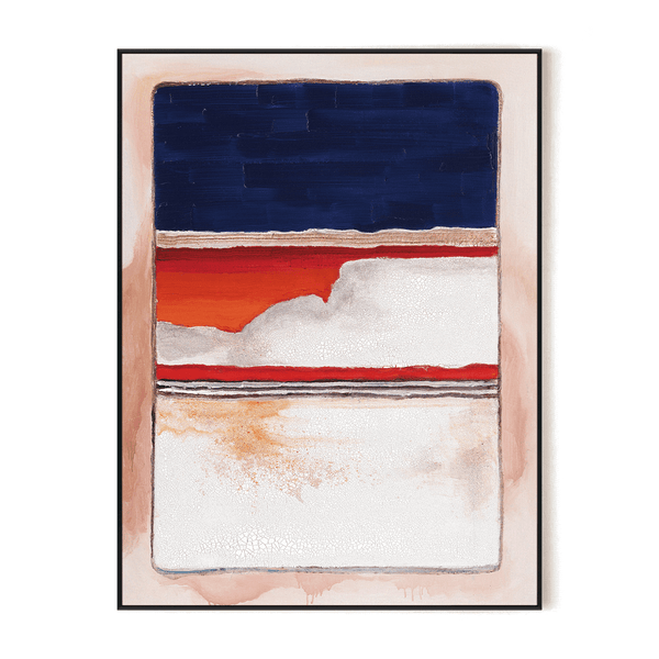 Midnight Layers-Blue & Red Abstract #I1711 Painting artwepaint 