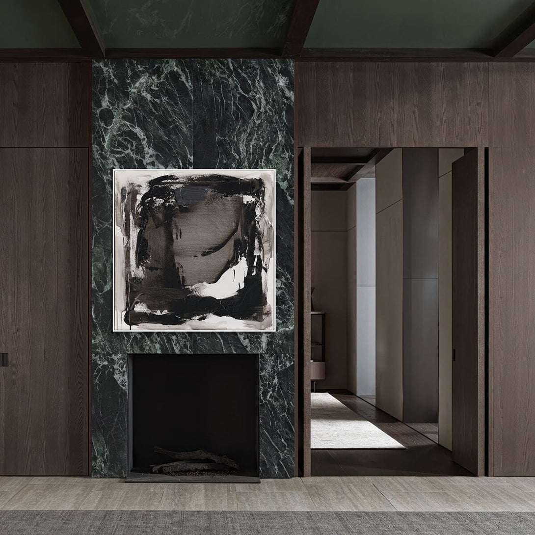 Midnight Symphony-Monochrome Abstract Expressionism #M5513 Painting artwepaint 