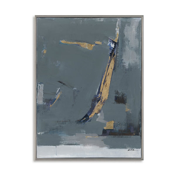 Midnight Trace – Blue Grey Abstract Painting#M6882 Painting artwepaint 