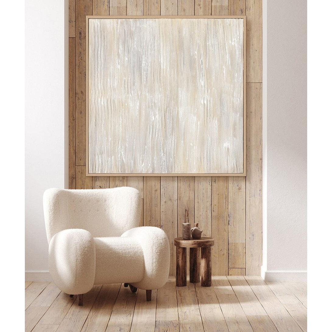 Minimal Beige Texture - Vertical Lines Art #M4789 Painting artwepaint 