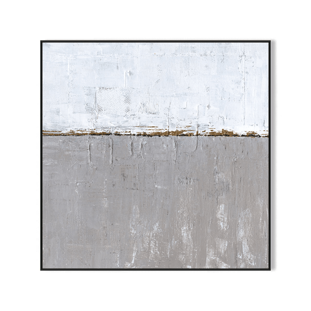 Minimal Grey Horizon - Abstract Painting #H8374 Painting artwepaint 