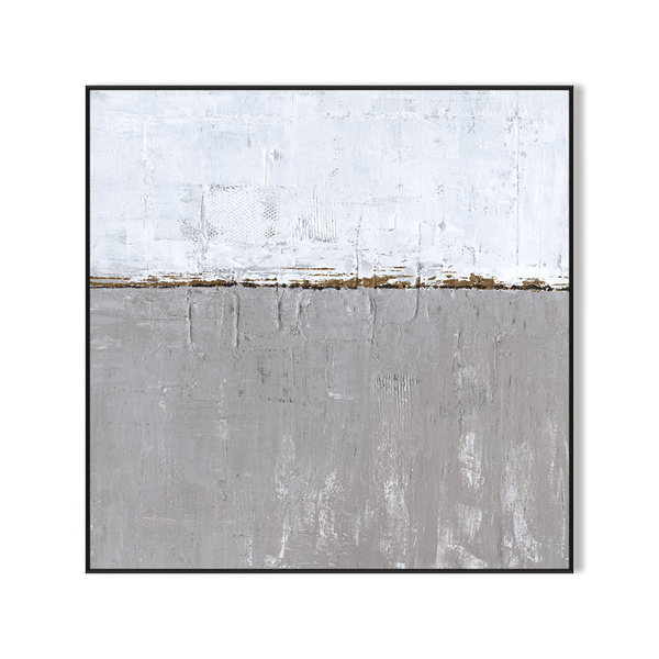 Minimal Grey Horizon - Abstract Painting #H8374 Painting artwepaint 