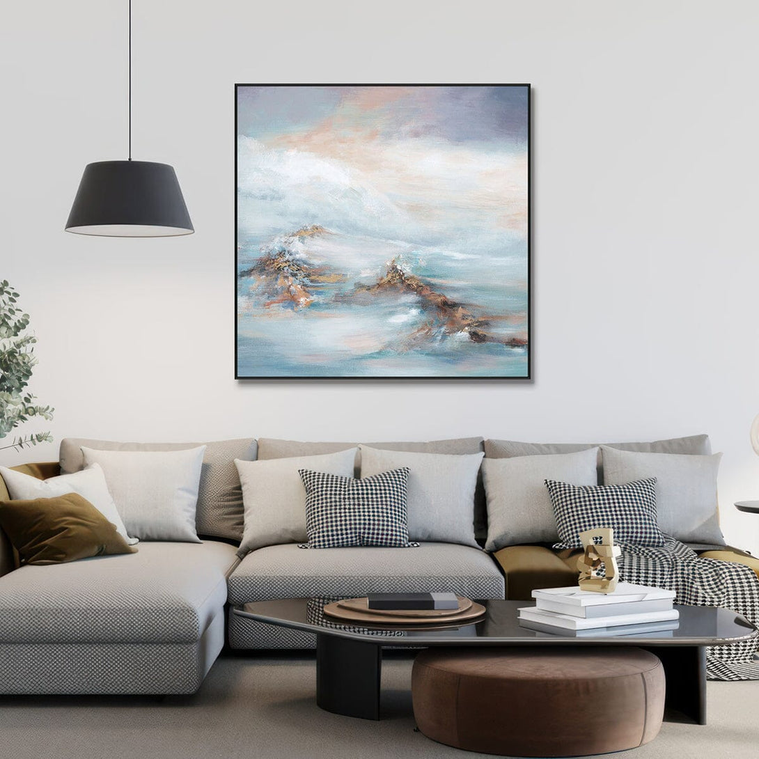 Misty Horizon – Ocean Abstract Painting #K5824 Painting artwepaint 