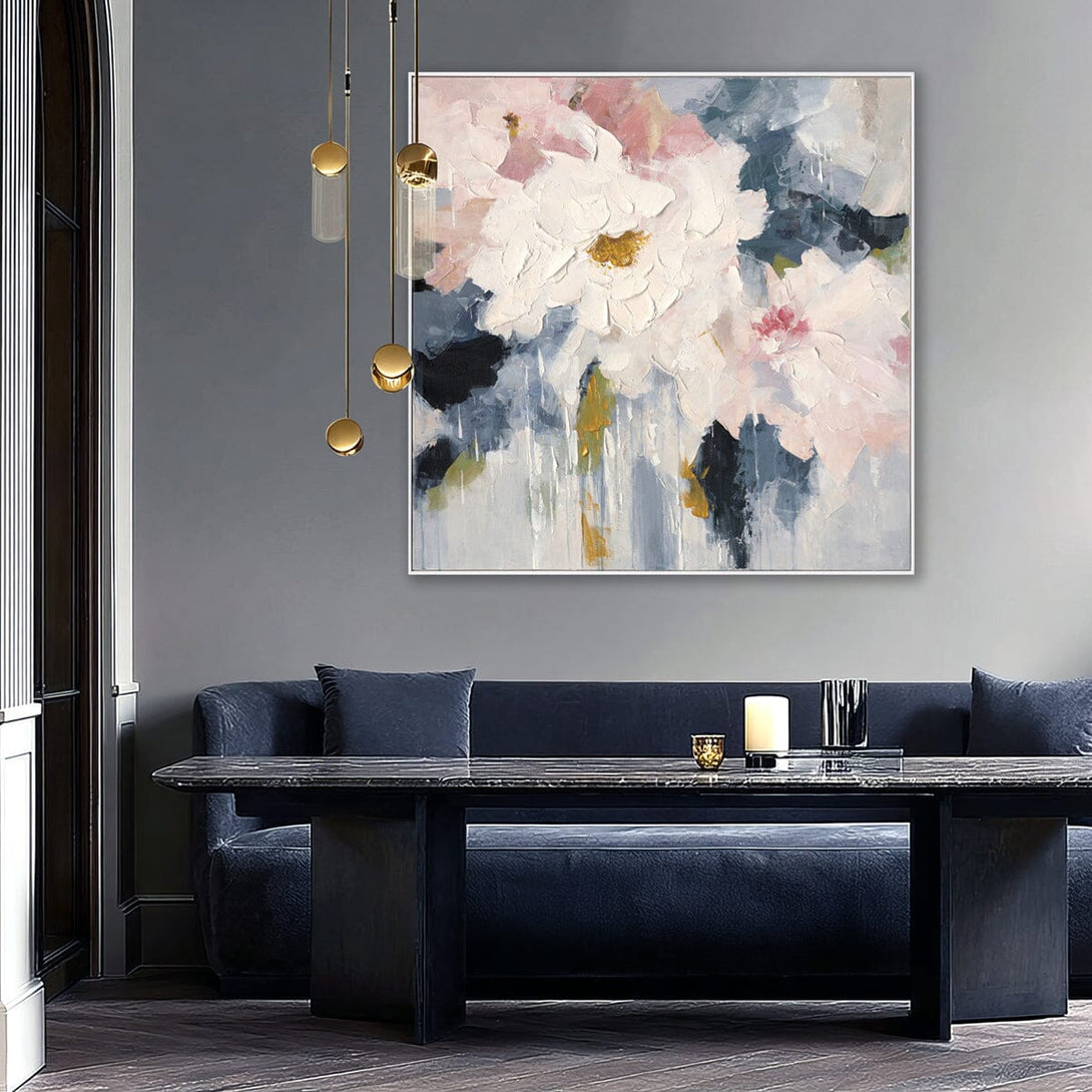 Misty Petals - Abstract Floral Painting#P4582 Painting artwepaint 