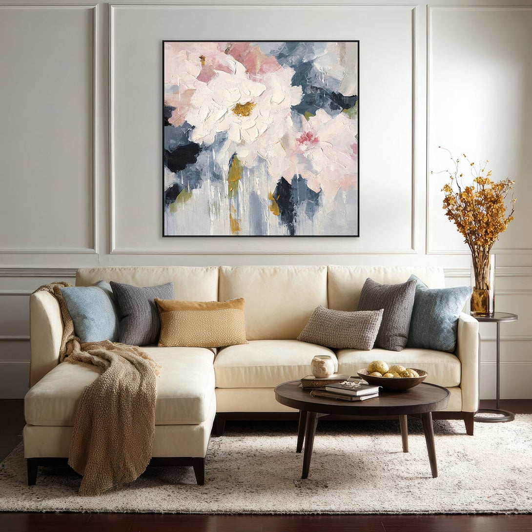 Misty Petals - Abstract Floral Painting#P4582 Painting artwepaint 