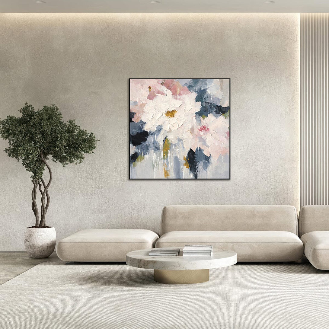 Misty Petals - Abstract Floral Painting#P4582 Painting artwepaint 