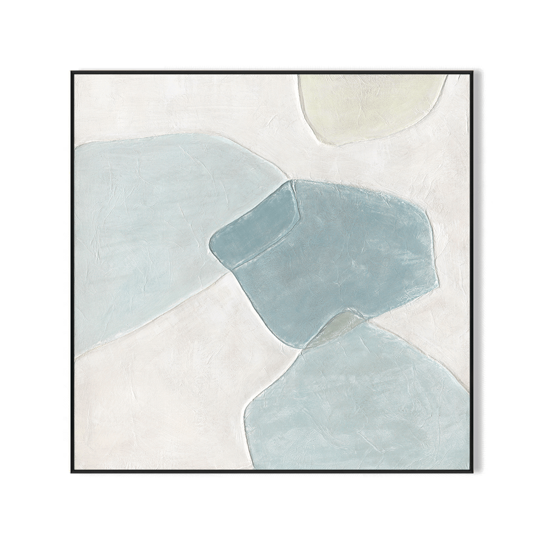 Misty Sea-Teal Abstract Painting#M4716 Painting artwepaint 