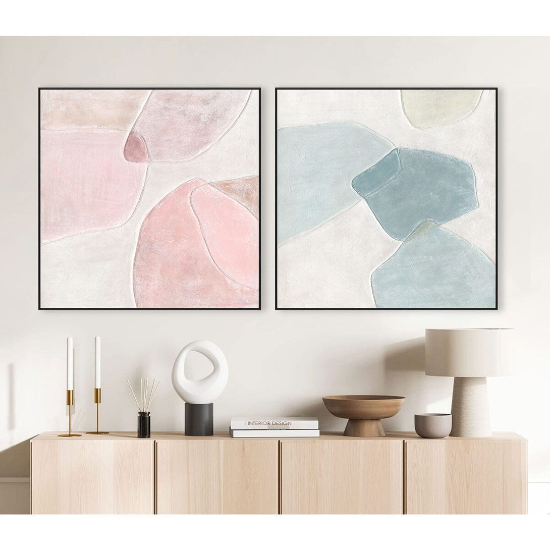 Misty Sea-Teal Abstract Painting#M4716 Painting artwepaint 