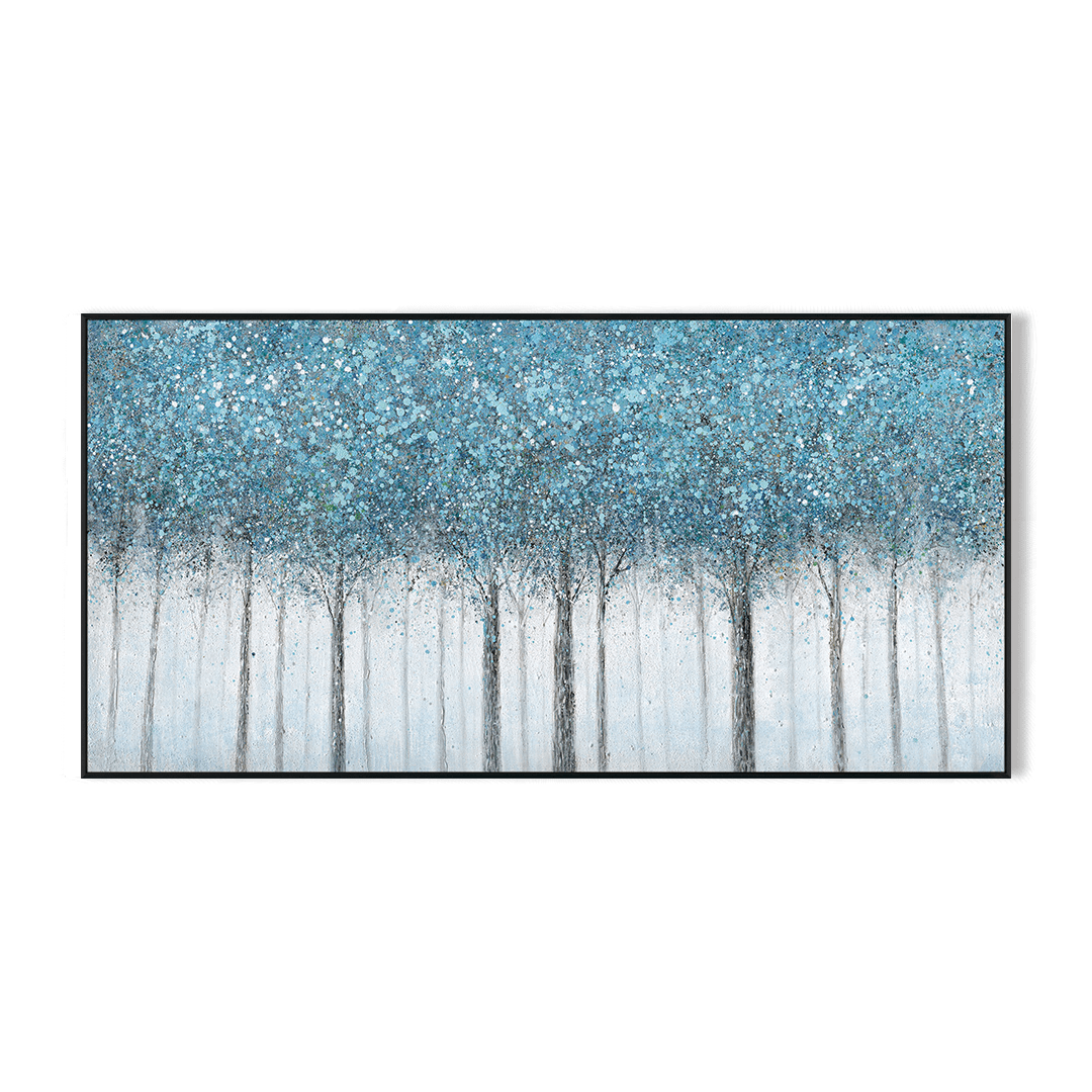 Misty Symphony-Blue Forest Painting #J4193 Painting artwepaint 