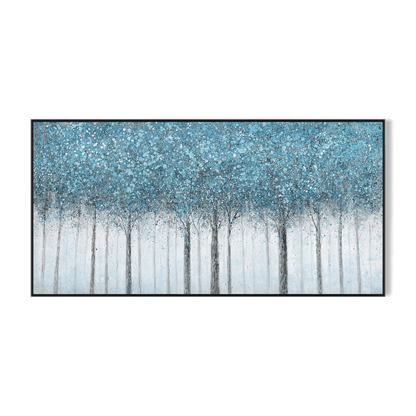 Misty Symphony-Blue Forest Painting #J4193 Painting artwepaint 