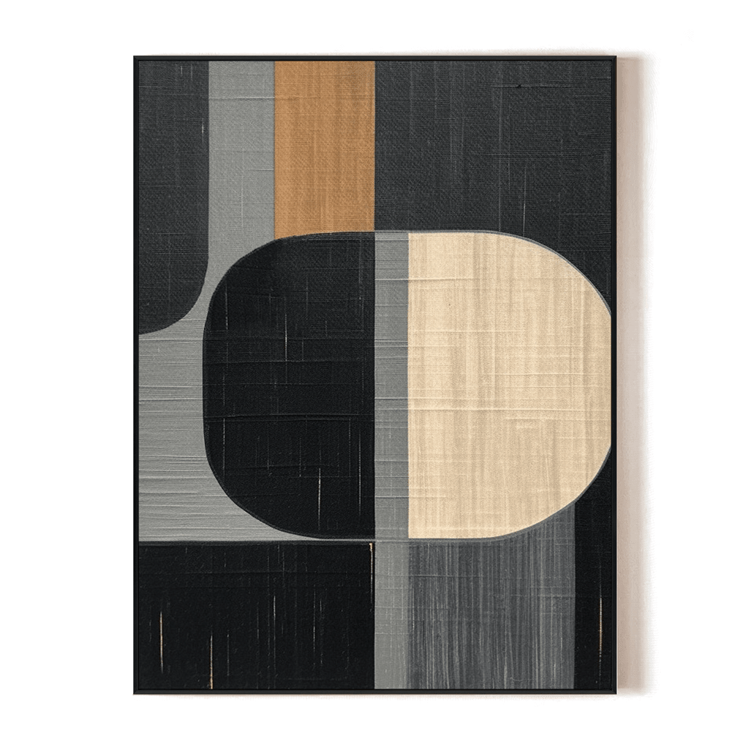 Modern Blocks – Geometric Abstract Painting #MH1214(106) Painting artwepaint 