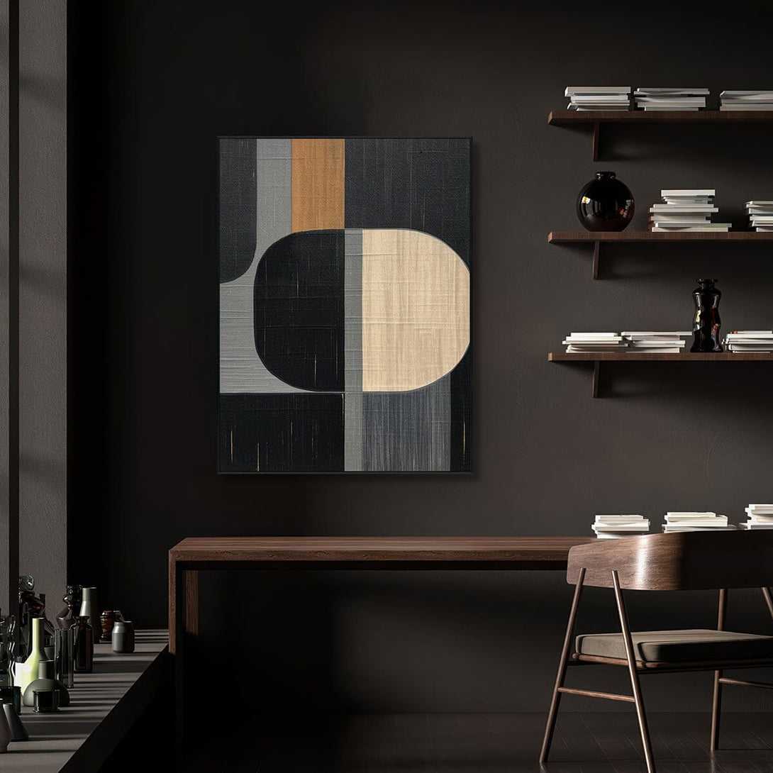 Modern Blocks – Geometric Abstract Painting #MH1214(106) Painting artwepaint 