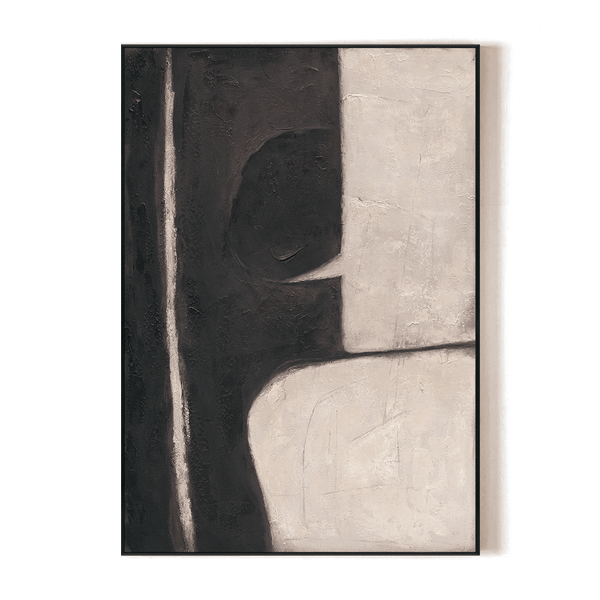 Monochrome Edge - Textured Abstract #R1016 Painting artwepaint 