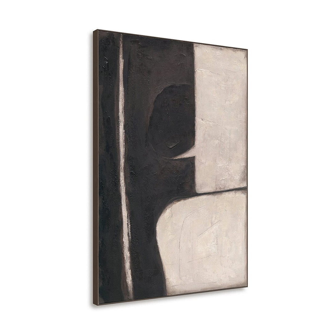 Monochrome Edge - Textured Abstract #R1016 Painting artwepaint 
