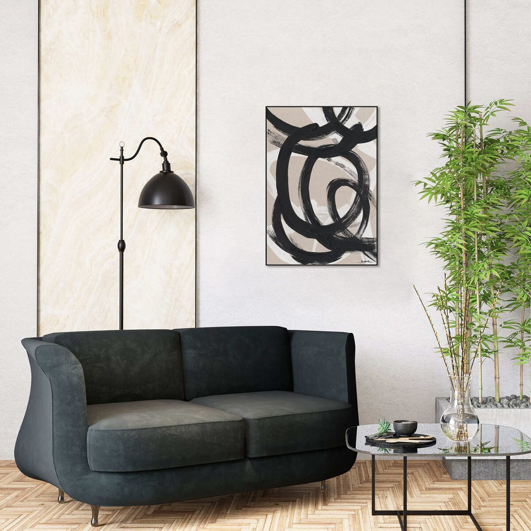 Monochrome Flow-Black Ink Abstract Painting#P5944 Painting artwepaint 