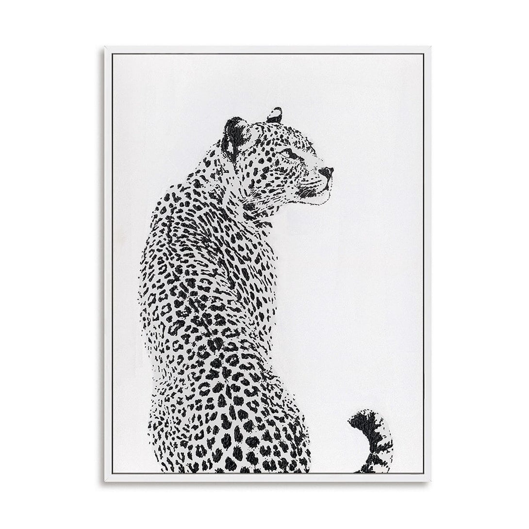 Monochrome Grace - Minimalist Cheetah Art #M4539 Painting artwepaint 