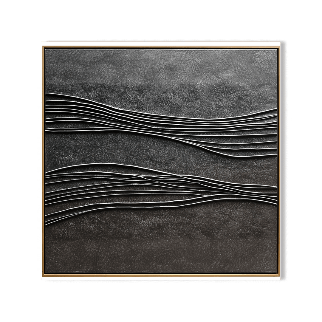 Monochrome Layers – Grey Neutral Textured Painting #93025 Painting artwepaint 