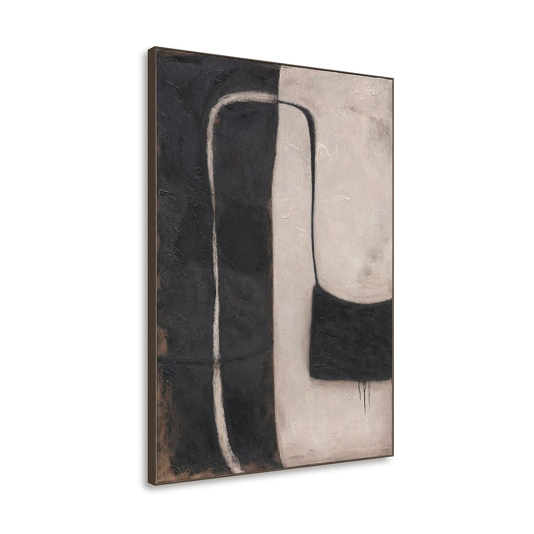 Monochrome Rhythm - Textured Abstract #R1017 Painting artwepaint 
