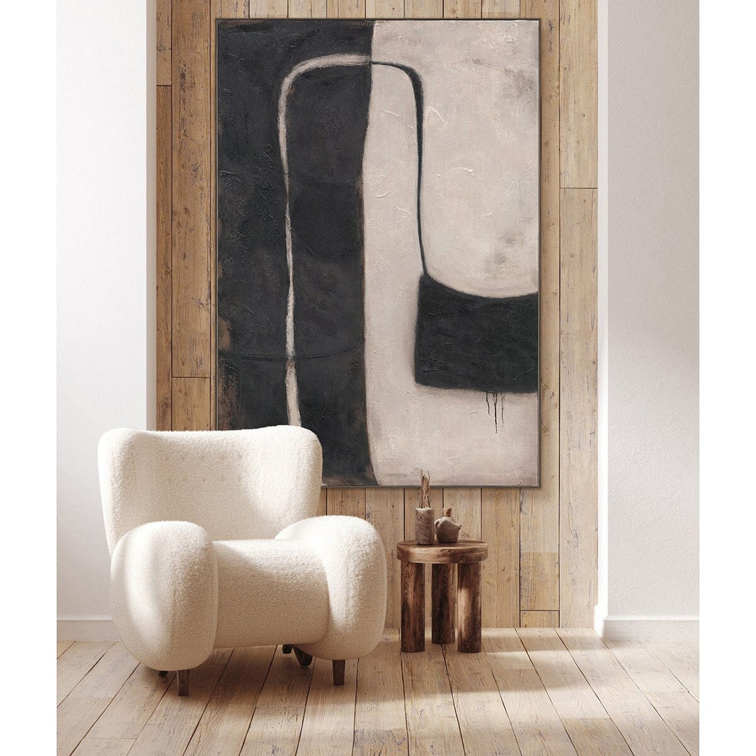 Monochrome Rhythm - Textured Abstract #R1017 Painting artwepaint 