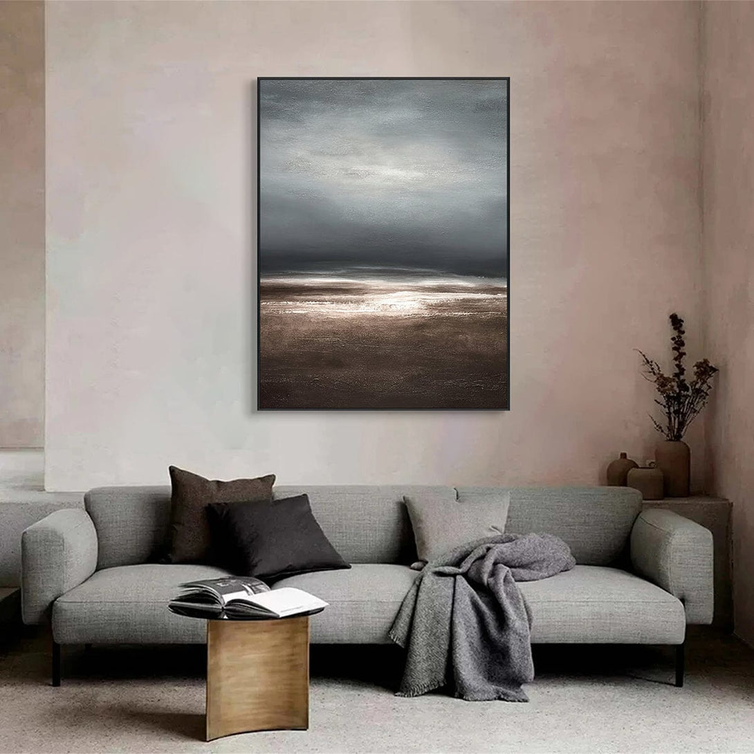 Moody Horizon-Seascape Abstract Painting #RIX1(417) Painting artwepaint 