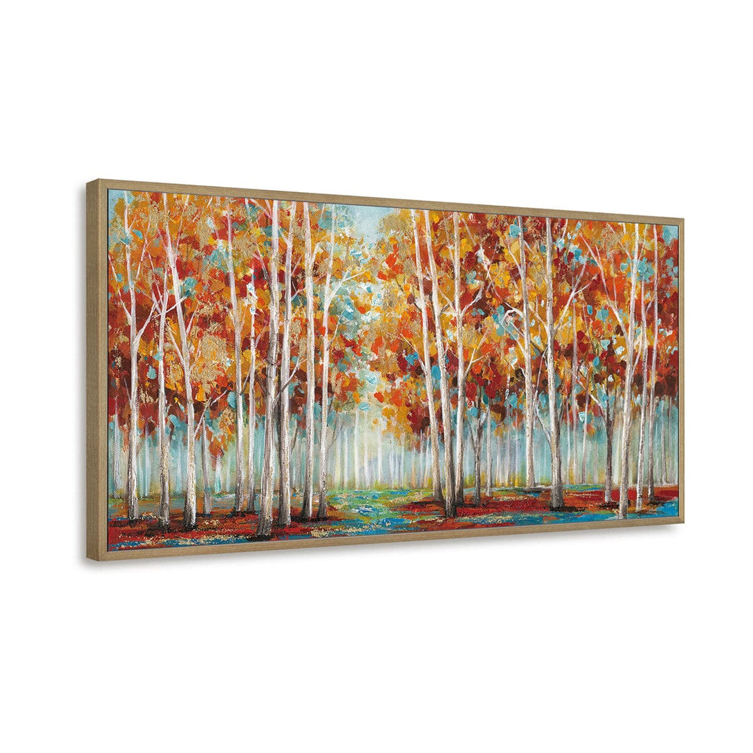Morning Glow - Abstract Autumn Forest#L0565 Painting artwepaint 