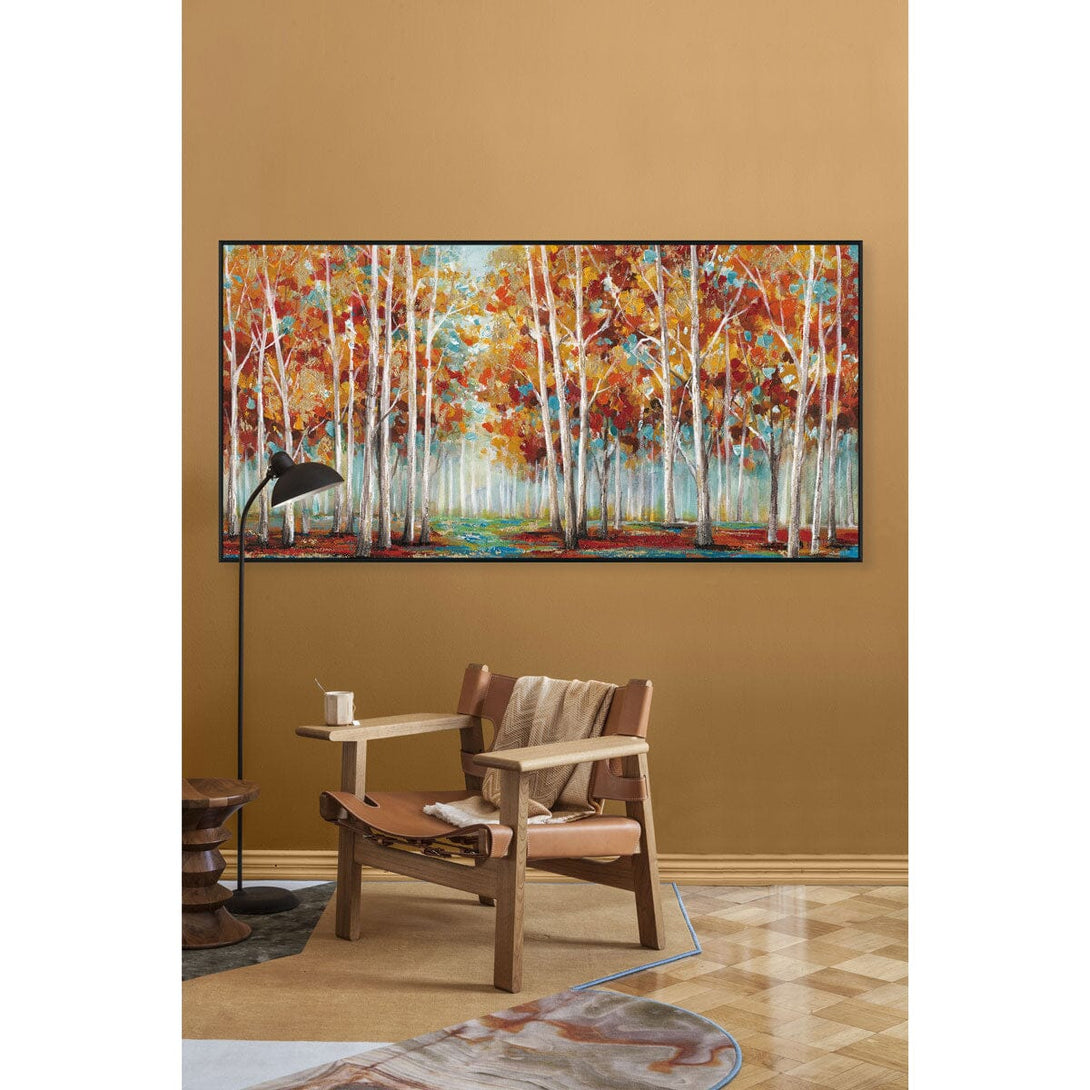 Morning Glow - Abstract Autumn Forest#L0565 Painting artwepaint 