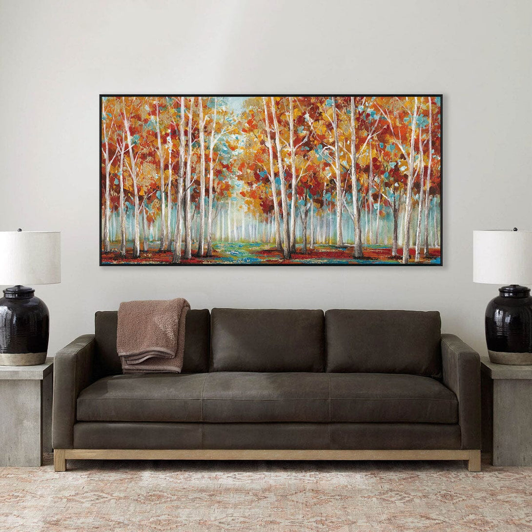 Morning Glow - Abstract Autumn Forest#L0565 Painting artwepaint 