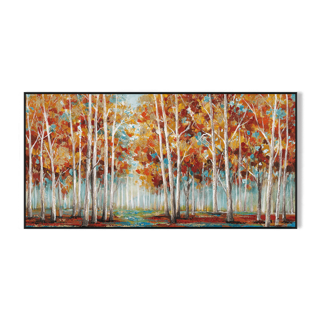 Morning Glow - Abstract Autumn Forest#L0565 Painting artwepaint 