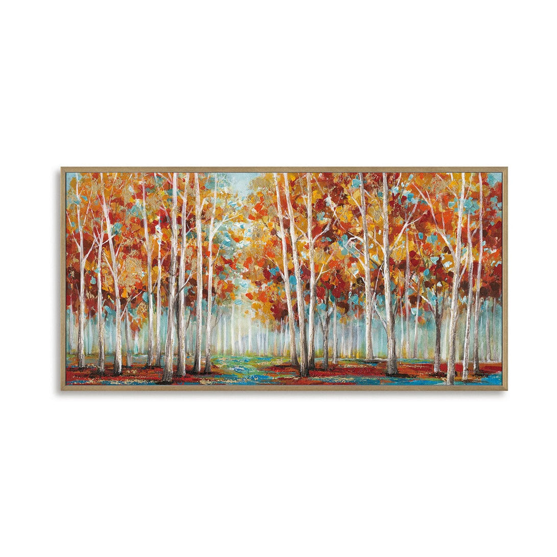 Morning Glow - Abstract Autumn Forest#L0565 Painting artwepaint 