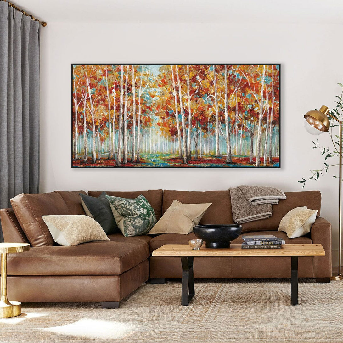 Morning Glow - Abstract Autumn Forest#L0565 Painting artwepaint 