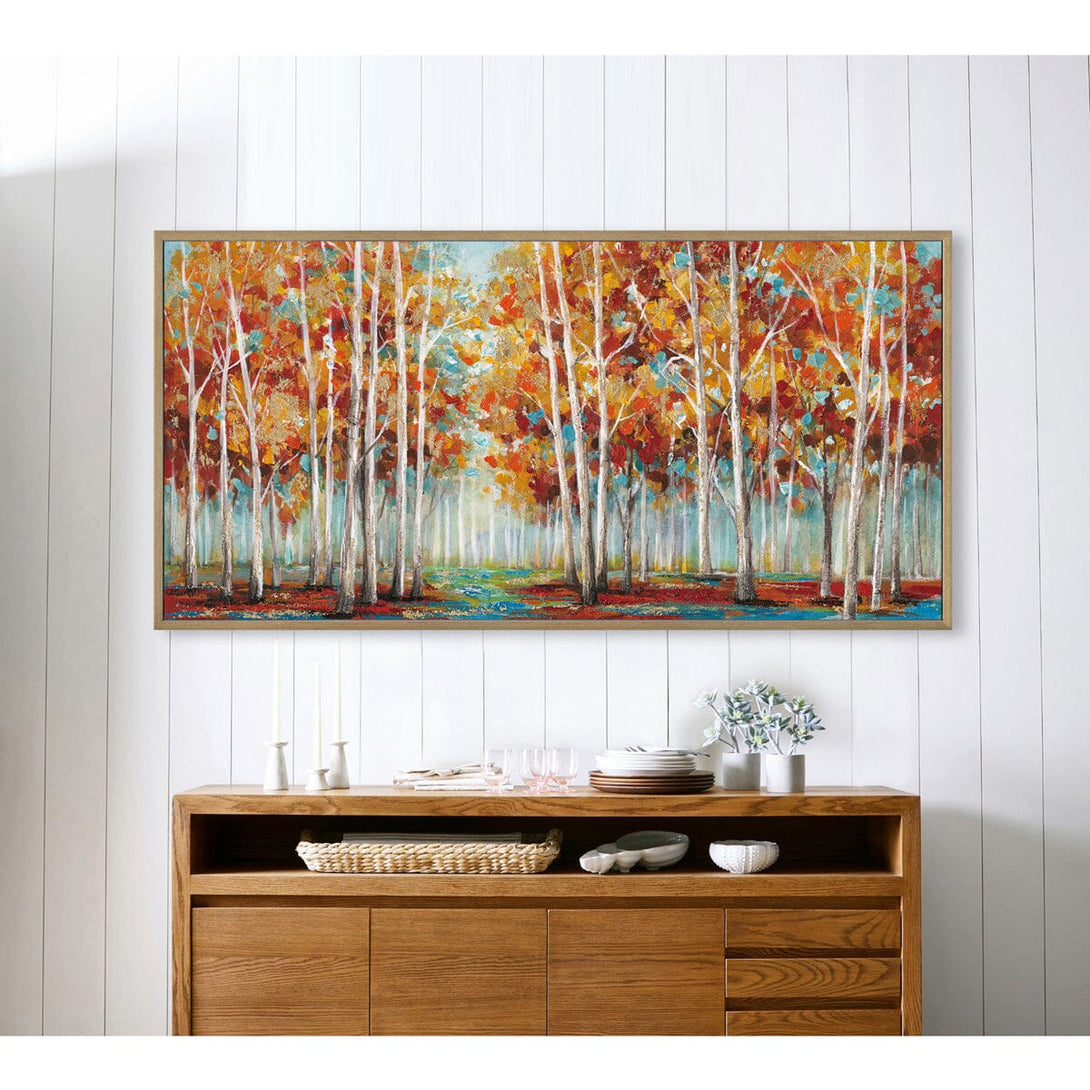 Morning Glow - Abstract Autumn Forest#L0565 Painting artwepaint 