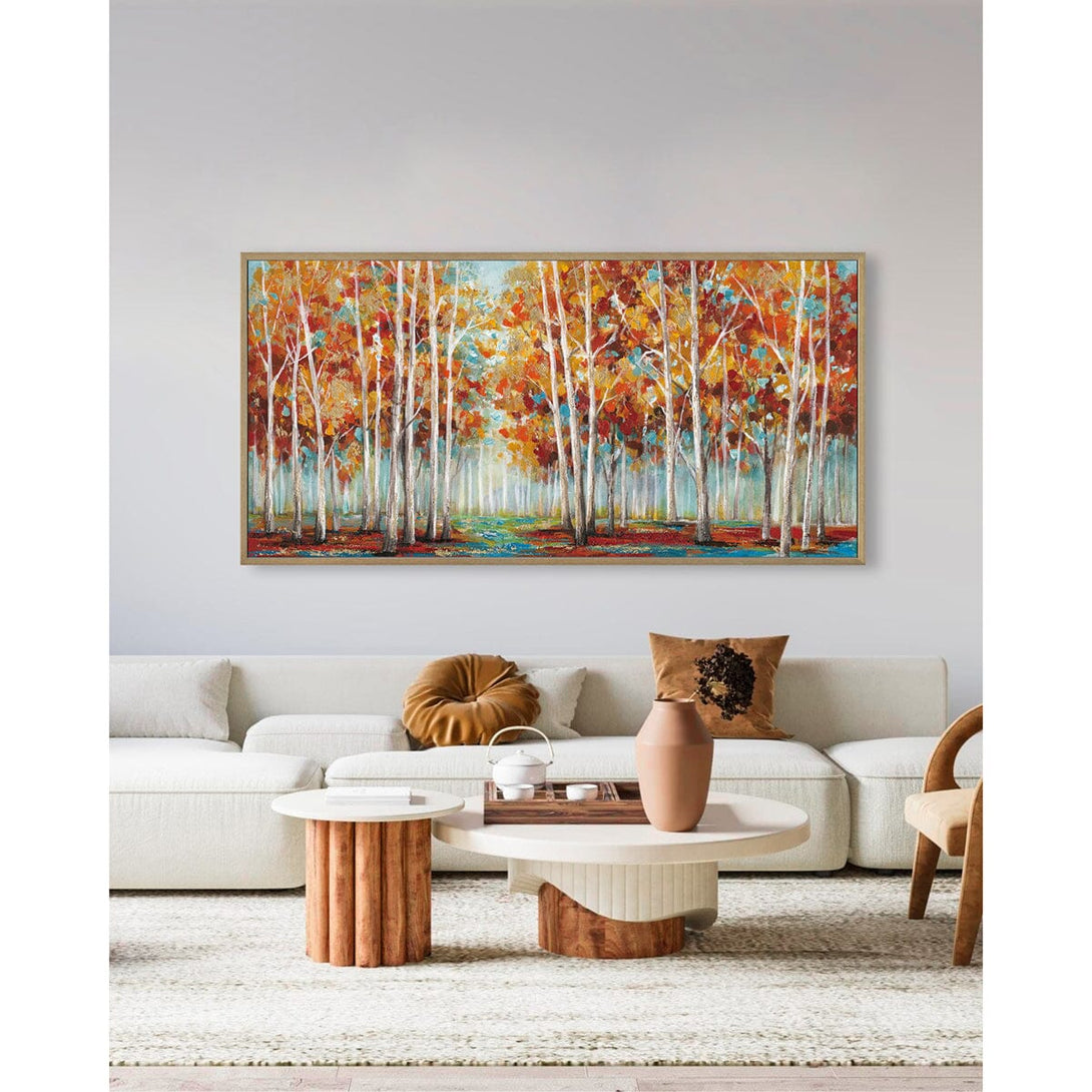 Morning Glow - Abstract Autumn Forest#L0565 Painting artwepaint 