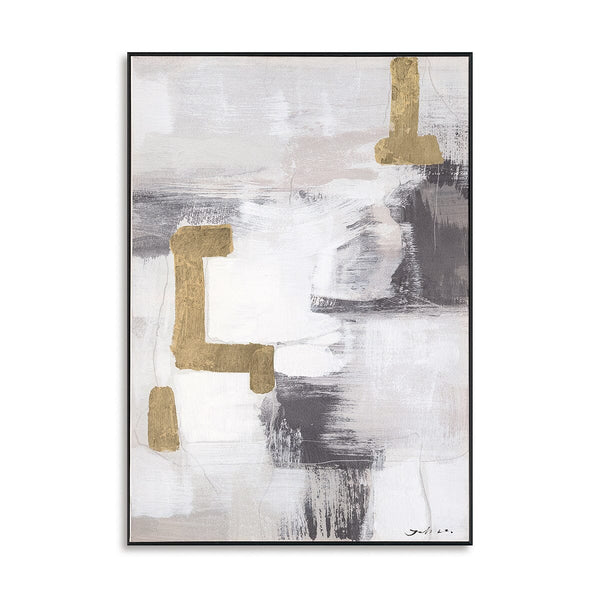 Morning Mist - Abstract Painting with Gold Accents#M6888 Painting artwepaint 