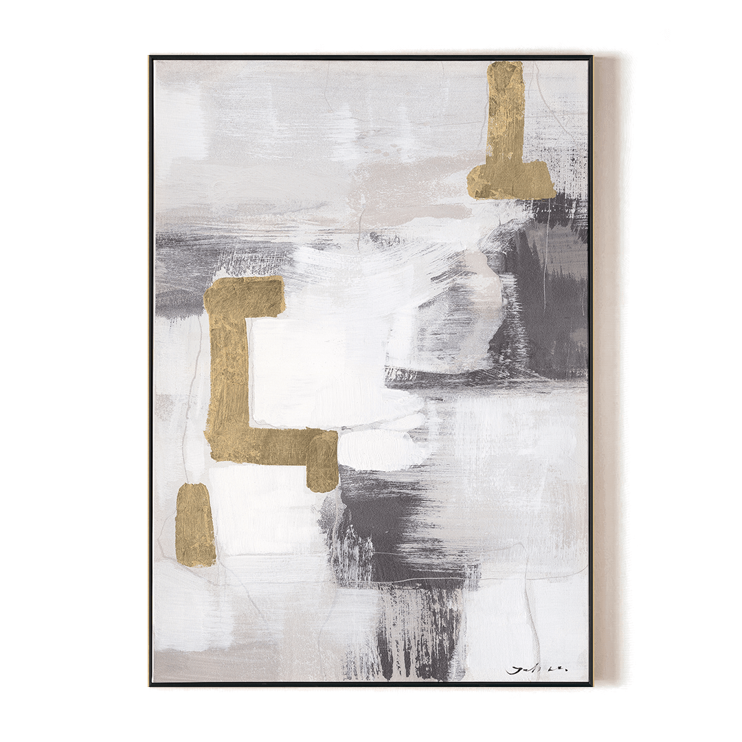 Morning Mist - Abstract Painting with Gold Accents#M6888 Painting artwepaint 