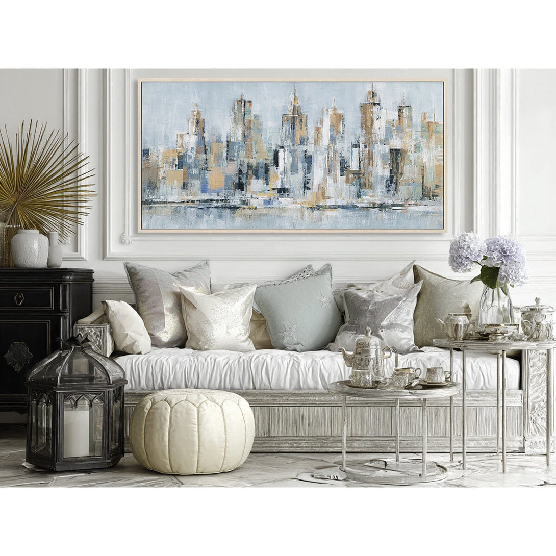 Mystic Skyline - Modern Abstract City#M0595 Painting artwepaint 
