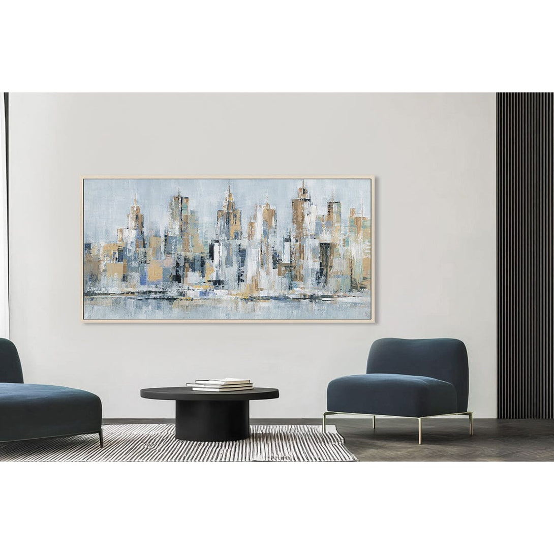 Mystic Skyline - Modern Abstract City#M0595 Painting artwepaint 