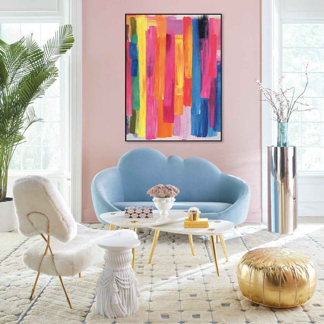 Neon Falls-Vertical Color Abstract Painting #P2649 Painting artwepaint 