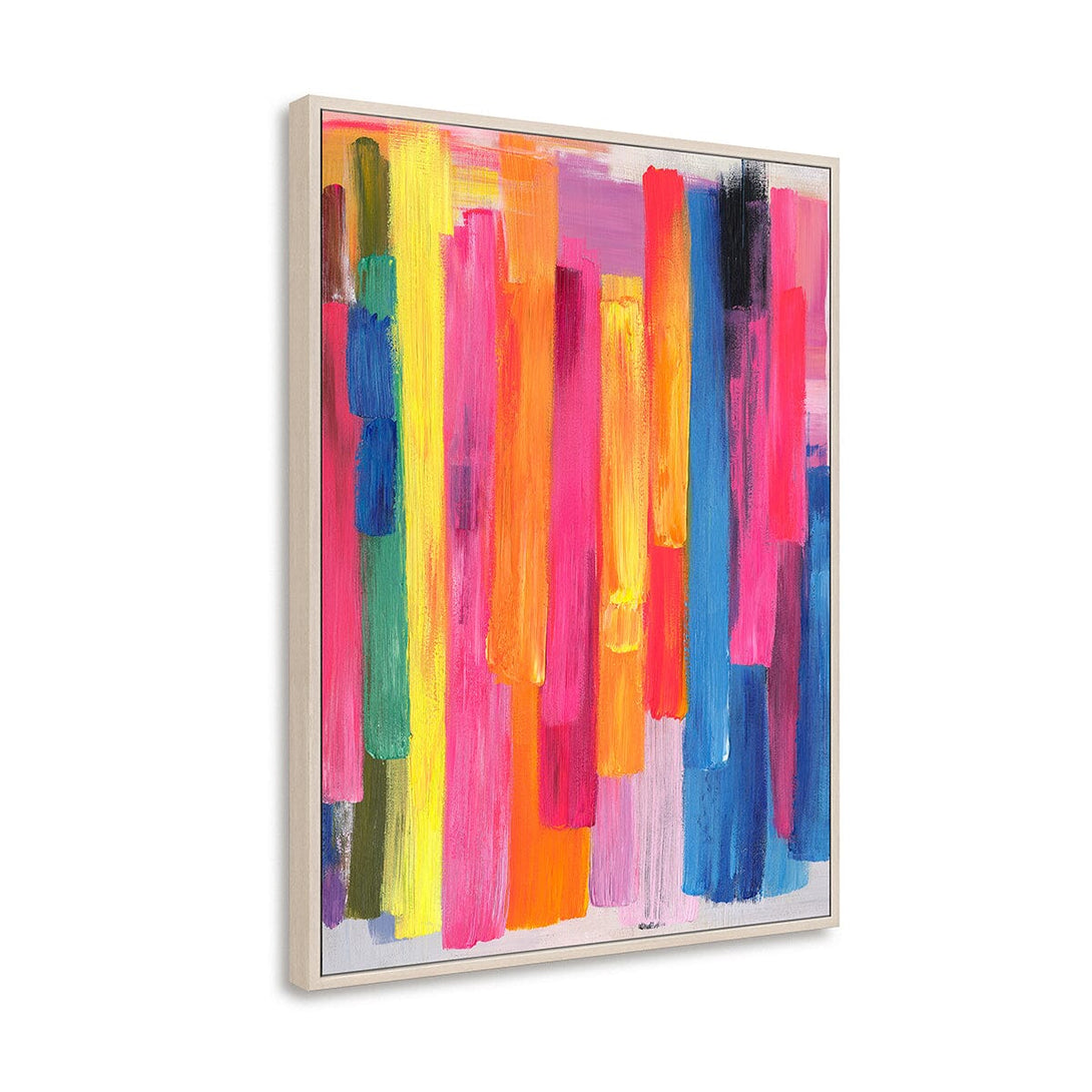 Neon Falls-Vertical Color Abstract Painting #P2649 Painting artwepaint 