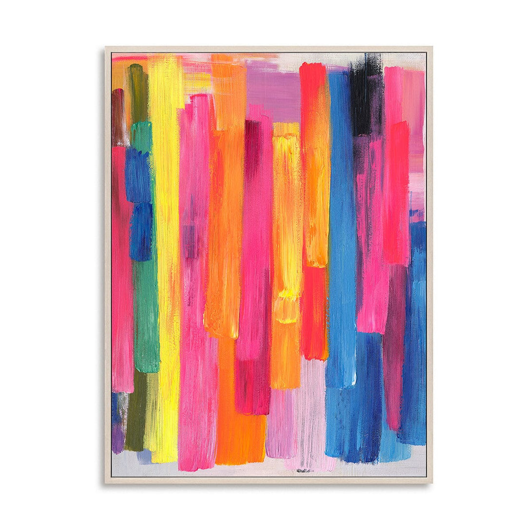 Neon Falls-Vertical Color Abstract Painting #P2649 Painting artwepaint 