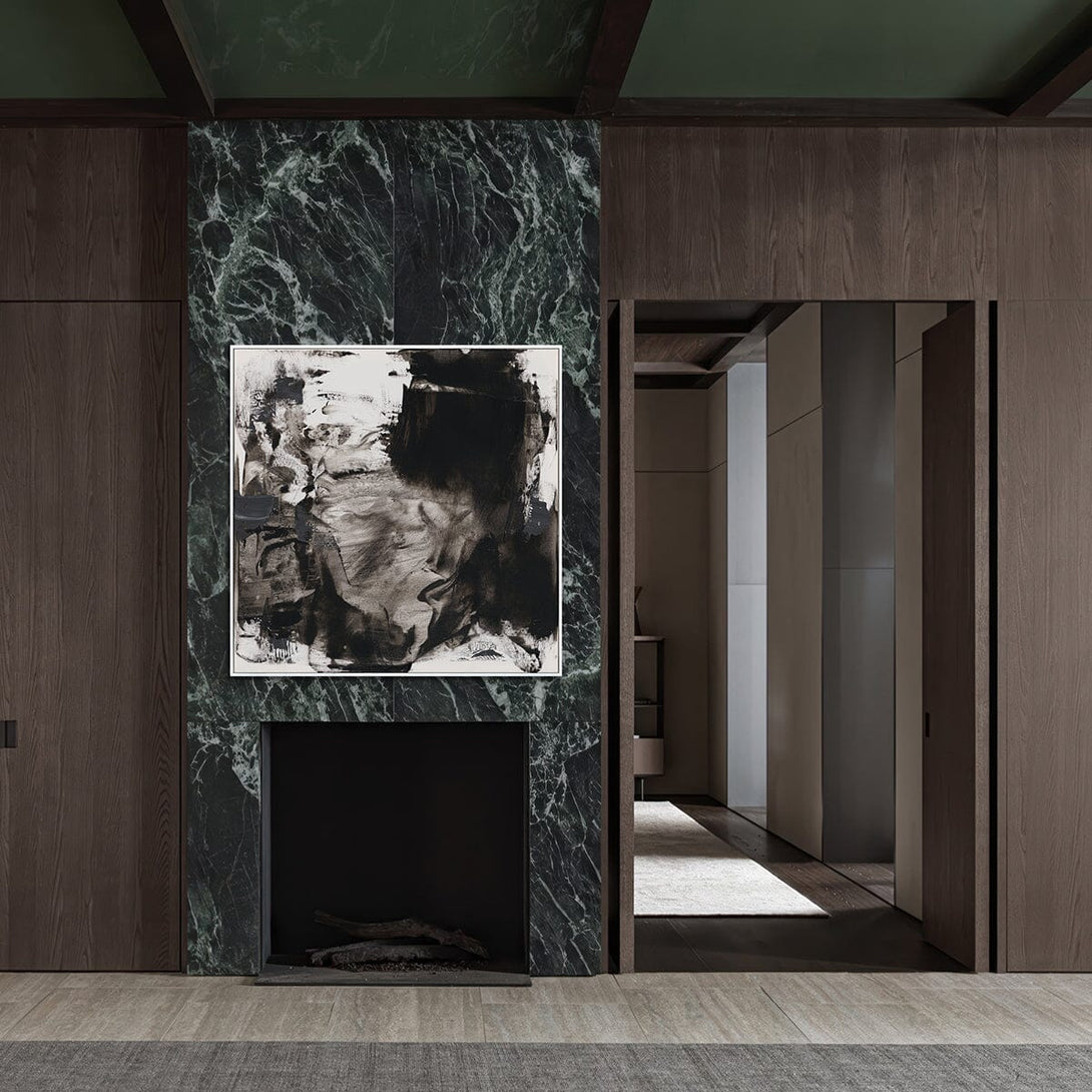 Obsidian Veins-Abstract Brushstroke Masterpiece #M5514 Painting artwepaint 