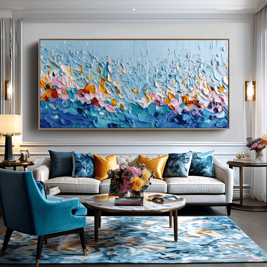 Ocean Bloom – Colorful Abstract Painting #47 Painting artwepaint 