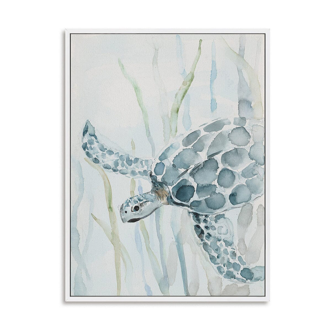 Ocean Glide - Watercolor Sea Turtle Art #M3554 Painting artwepaint 