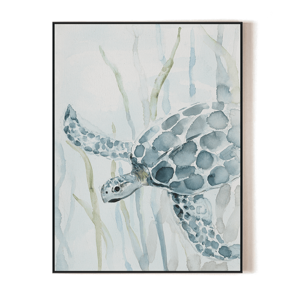 Ocean Glide - Watercolor Sea Turtle Art #M3554 Painting artwepaint 