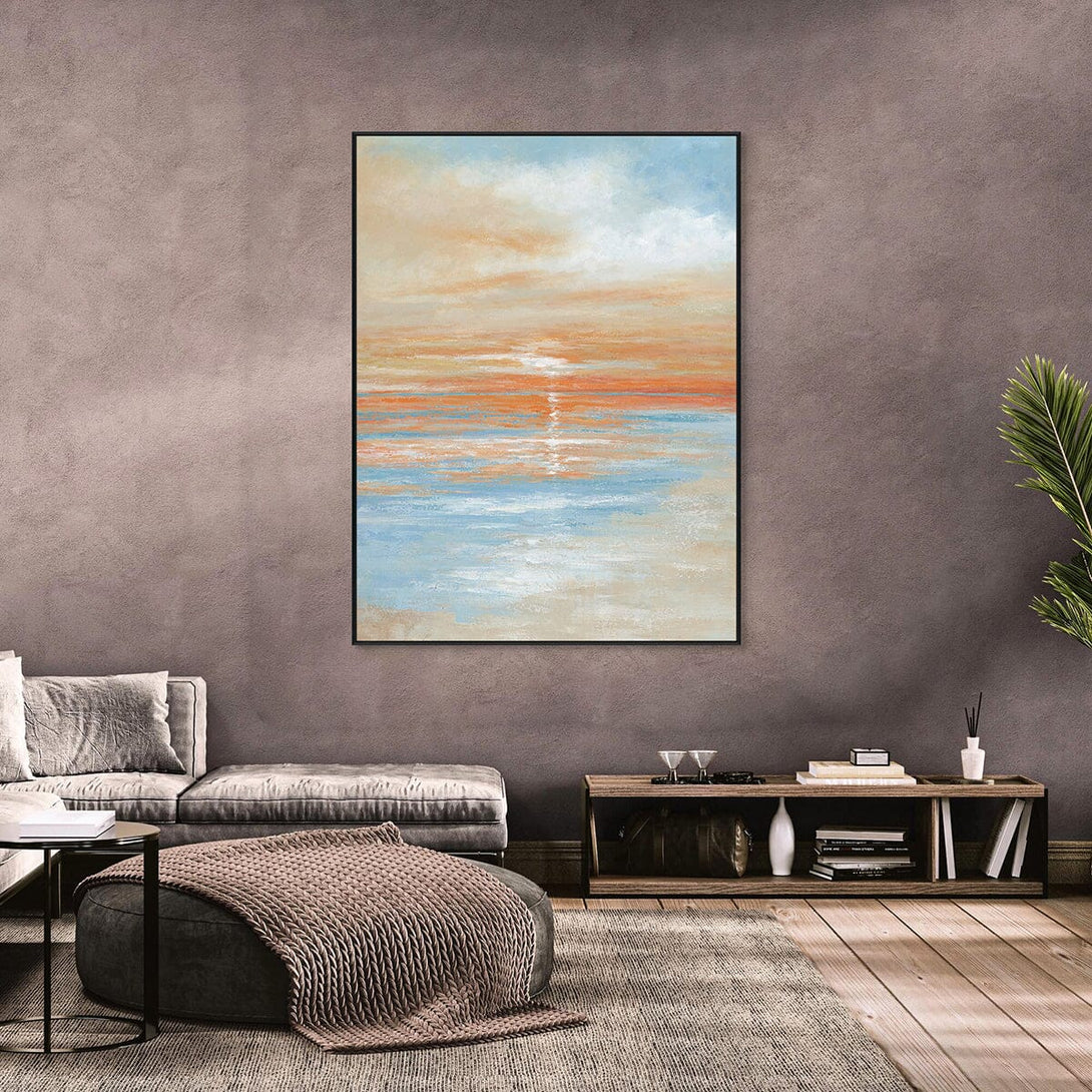 Ocean Mist – Blue Abstract Oil Painting #K0750 Painting artwepaint 
