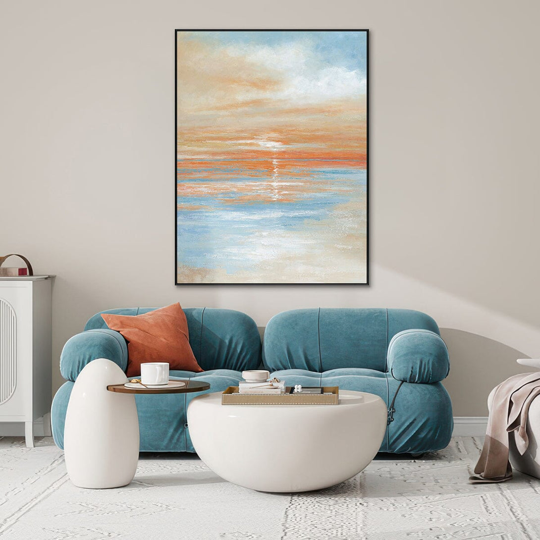 Ocean Mist – Blue Abstract Oil Painting #K0750 Painting artwepaint 