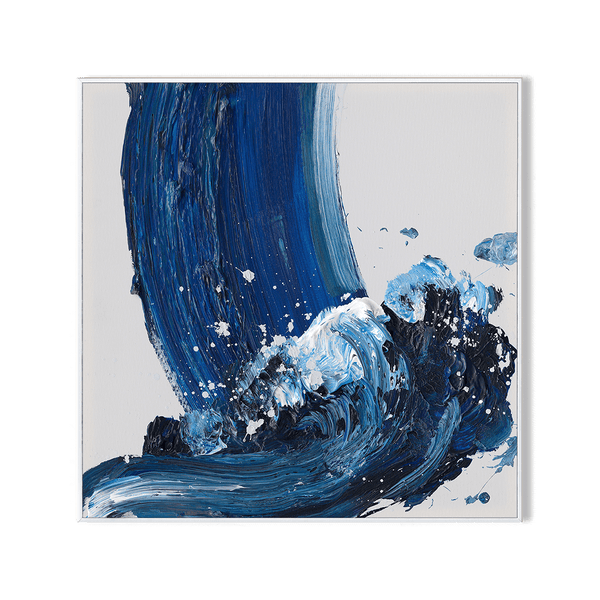Ocean Rhythm - Blue Abstract Wave Painting#L5889 Painting artwepaint 