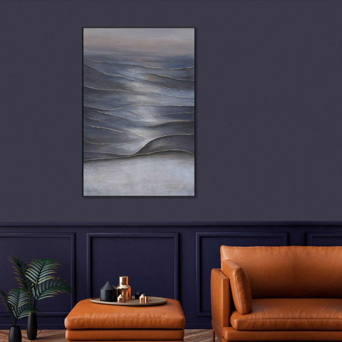 Ocean Rhythm - Blue & Grey Abstract Seascape#M0704 Painting artwepaint 