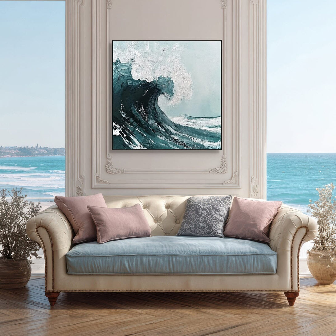 Ocean Surge - Textured Wave Painting #RDS1(161) Painting artwepaint 