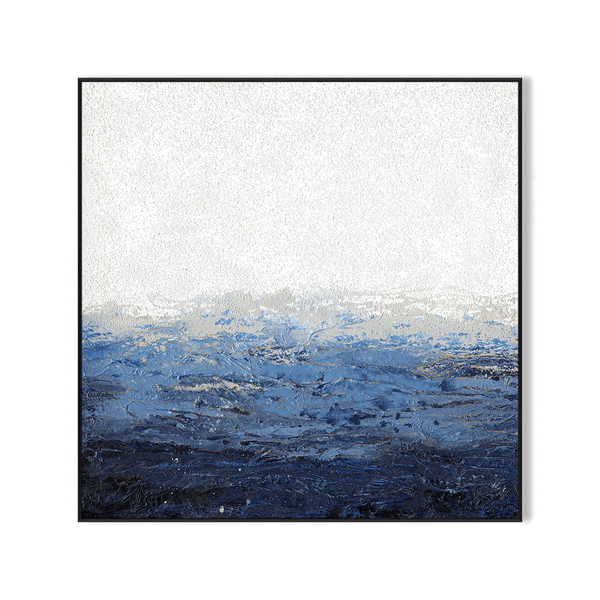 Ocean Veil-Blue Textured Abstract #I9885 Painting artwepaint 